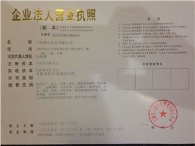 上海辦公家具設計公司——碧江家具營業執照 上海辦公家具設計公司——碧江家具營業執照