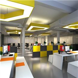 時尚清新職員辦公區(qū)